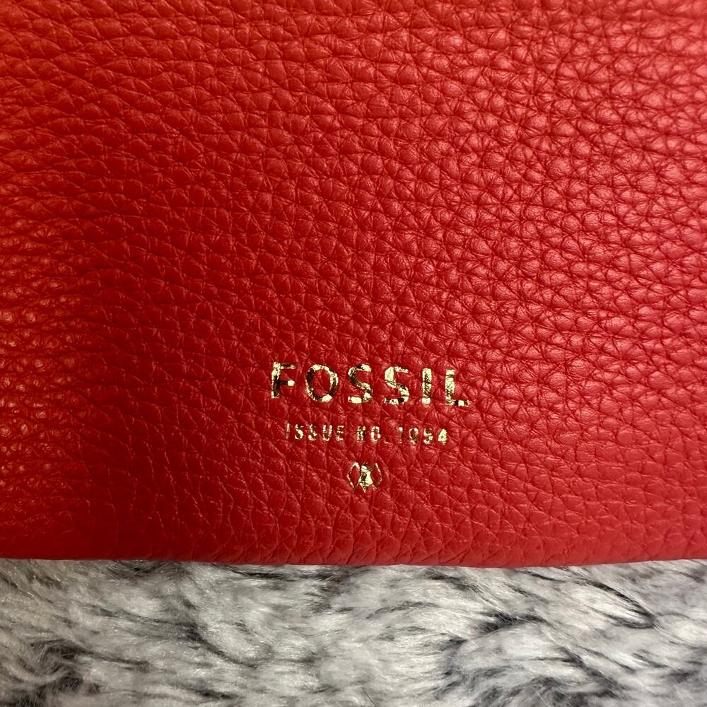 Fossil Large Multicolor Wristlet Striped Tan Oran… - image 3